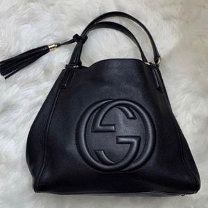Gucci soho leather tote, size large